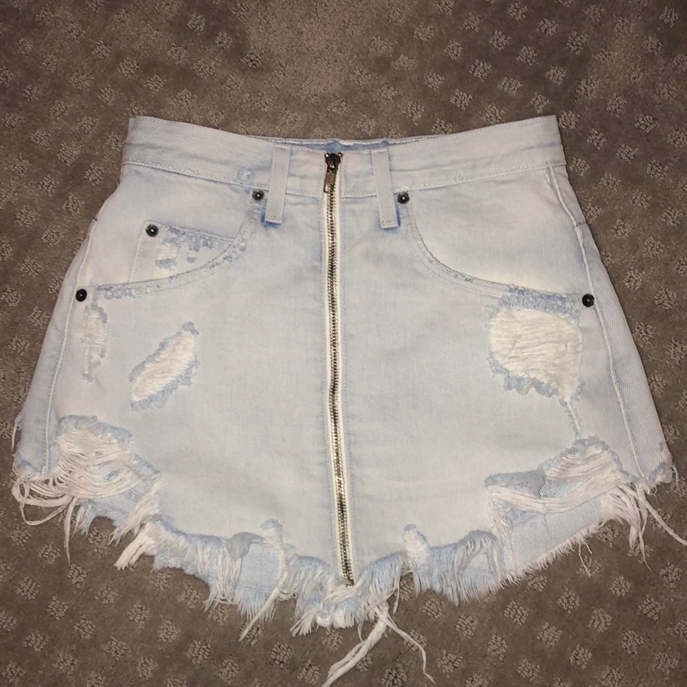 Carmar denim skirt